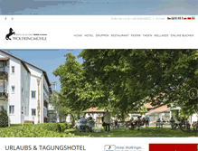 Tablet Screenshot of hotel-wolfringmuehle.de
